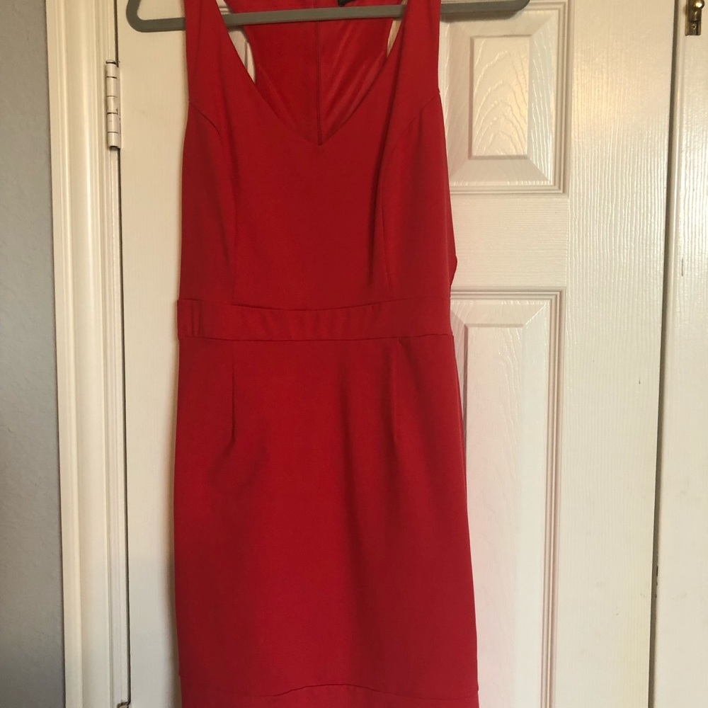 Cynthia Rowley Fire Coral Racerback Dress
